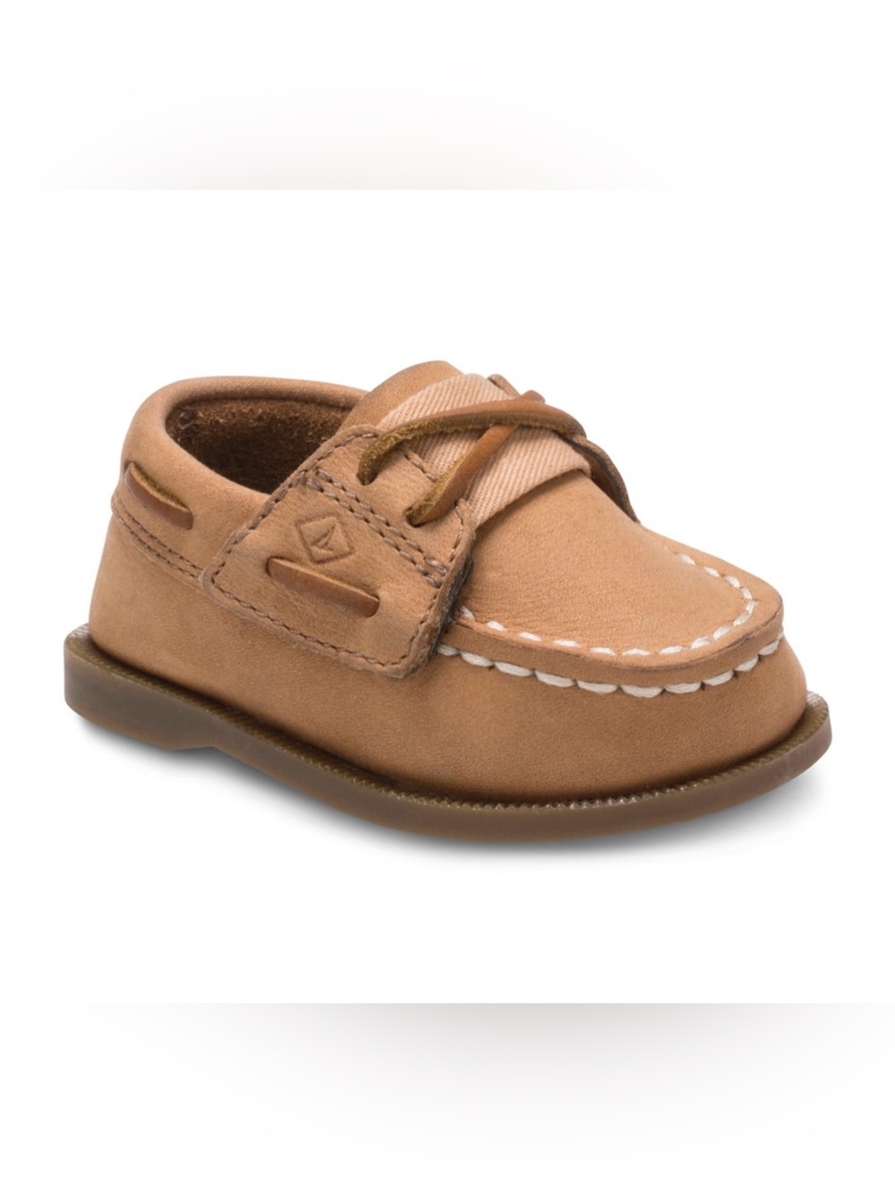 Sperry Baby/Infant Boy Tan Suede Leather Moccasin Boat Shoe Size 3